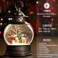 thumbnail image 4 of Farol con forma de globo de nieve Gorrzai, diseño de muñeco de nieve, 30 cm, con luz, 4 of 6