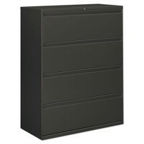 Alera Lateral File, 4 Legal/Letter/A4/A5-Size File Drawers, Charcoal, 42" x 18.63" x 52.5"
