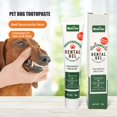 thumbnail image 2 of ZOUBAOQ 70g Pet Dog Toothpaste Dog Oral Cleaning Toothpaste Dental Vanilla Fresh --beef Breath Gel Z7n4, 2 of 8
