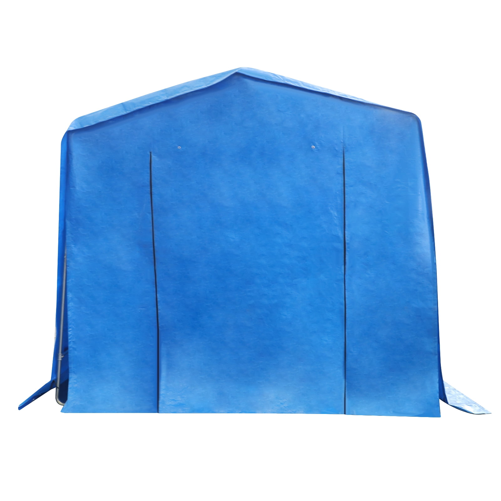 Blue Metal Pe 3x1.8x1.8 Carport Metal Frame Waterproof Cloth Outdoor Parking Shed