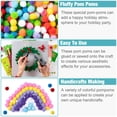 thumbnail image 4 of Poen 10000 pompones multicolores para manualidades, 10 cm, 4 of 6
