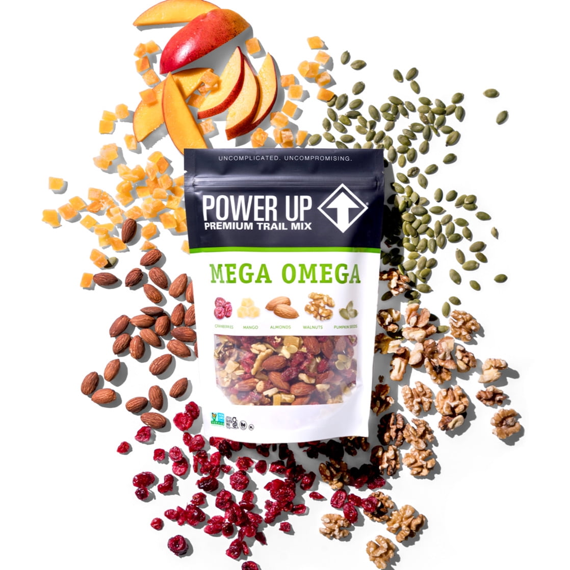 Power Up Trail Mix Mega Omega 14oz, Gluten Free, Vegan, Non-GMO