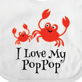 thumbnail image 4 of Inktastic I Love My Poppop Grandchild Boys or Girls Baby Bib, 4 of 4
