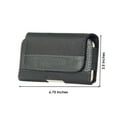 thumbnail image 3 of Strong Durable PU Leather Holster Case for 6-6.5 inch Phones, Mobile Belt Loop, Belt Clip Holder Water Resistant Cover, 3 of 6