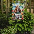 thumbnail image 2 of Basset Hound Luau Garden Flag 11.25 in x 15.5 in, 2 of 5