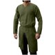 thumbnail image 1 of Blusas y camisas de manga larga con cuello en V para hombre, blusa informal de manga larga con botones y cuello vuelto, blusa de poliéster para hombre, 1 of 6