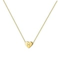 thumbnail image 2 of Collar con colgante de corazón y alfabeto, joyería con collar de corazón y letra, collares de corazón H, 2 of 9