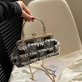 thumbnail image 2 of Bolso de noche tejido de diseñador de lujo GEEK para mujer, exquisito bolso de hombro para mujer, bolso de mano para uso diario, bolso de mano para banquete de boda., 2 of 5