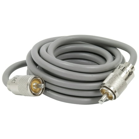 Astatic ASTATIC 9FT GREY CBL W/AST PL259