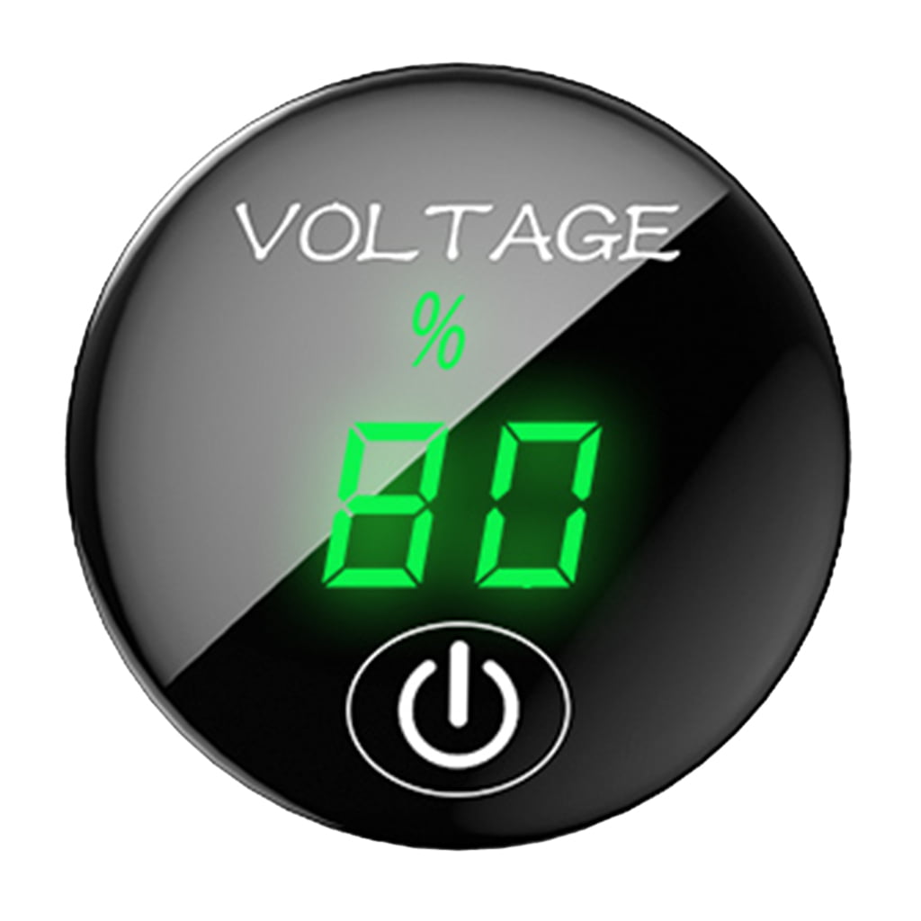 5-48V Panel Voltmeter Voltage Meter Volt Tester Green Transparent Style mn 