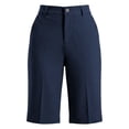 thumbnail image 4 of Landzoo Women'S Shorts Solid Color Elastic Waist With Pockets Summer Casual Women Active Shorts Size 3XL Navy, 4 of 4