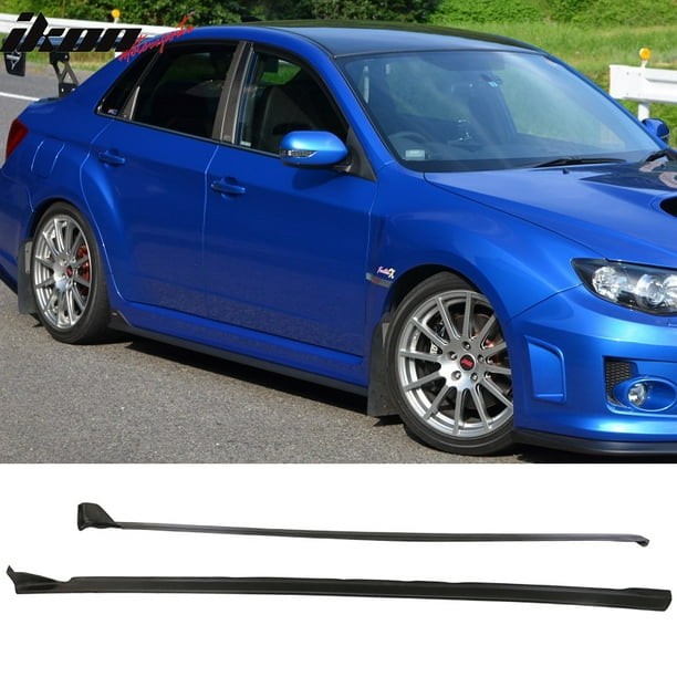 Compatible With 08 14 Subaru Impreza Wrx Sti S6 Style Side Skirts 2pc Pu Walmart Com Walmart Com