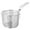 E, variant on Stainless Steel Mesh Pasta Strainer Basket, with Handle and Hanging Ear, for Frying, Cooking, Draining, Multiple Sizes