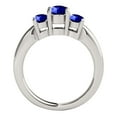 thumbnail image 3 of Aonejewelry 1 Ct. Ttw 3 Stone Tanzanite Ring In 14K White Gold, 3 of 4