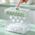 thumbnail image 6 of Ice Cube Tray with Lid and Bin for Freezer Storage, 28 Cavity Silicone Ice Cube Trays Easy Release, Ice Mold with Ice Scoop for Tea Coffee Drinks, 6 of 7