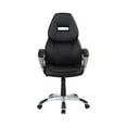 thumbnail image 3 of Bruce Adjustable Height Office Chair Black and Silver, 3 of 8