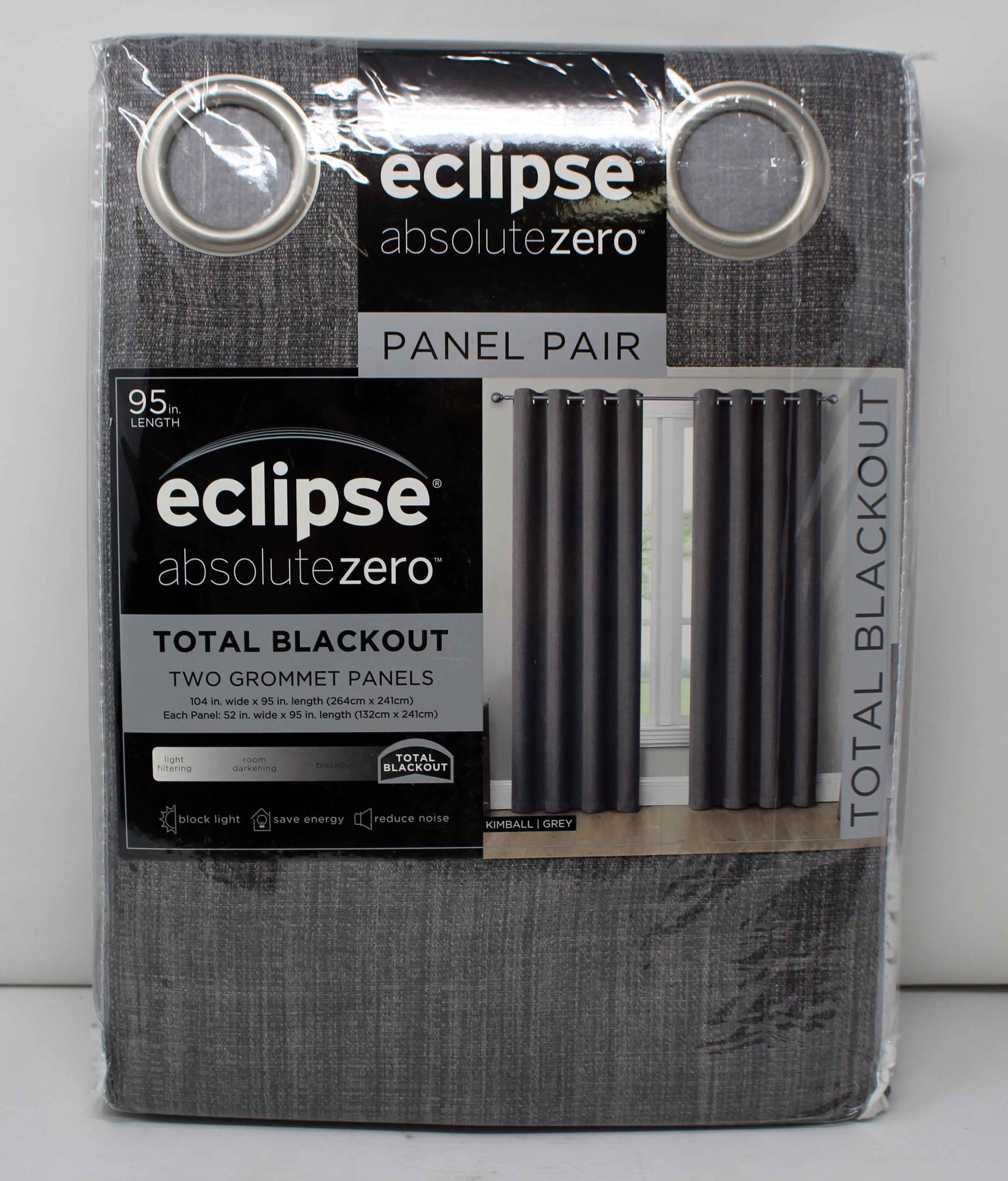 Eclipse Absolute Zero Panel Pair Total Blackout Kimball Grey - Walmart
