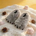 thumbnail image 2 of Cute Fuzzy Animal Paw Slippers Fluffy Animal Claw Slippers Soft Funny Monster House Shoes for Adults Women for Vacation Birthday, 2 of 5
