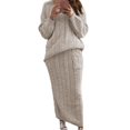 thumbnail image 1 of Suéter de punto con cuello en V para mujer, ropa de moda, suéter de punto con aguja torcida, 1 of 6