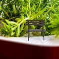 thumbnail image 3 of 2pcs Mini Park Bench for Doll House Decoration Small Garden Furniture Micro Landscape Model, 3 of 8