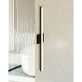 thumbnail image 2 of Sonneman Lighting  Stix 18-inch LED Satin Black Bath Bar, Frosted Shade, 2 of 7