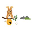 thumbnail image 3 of Miangastore 1Pc Living Room Children Room Three-dimensional Children Cartoon Bear Wall Clock, 3 of 9