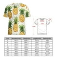 thumbnail image 2 of Lunarable Pineapple Women's Short Sleeve Tops Casual Blouses T Shirt, 2 of 6