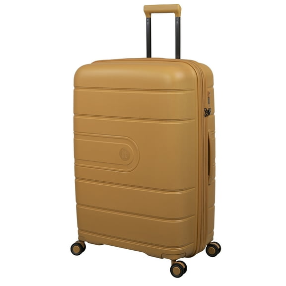 it luggage Eco-Tough 30" Hardside Checked 8 Wheel Expandable Spinner Luggage, Honey Gold