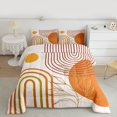 thumbnail image 2 of Homewish Mid Century Geometric 2pcs Bedding Comforter Set for Teens Boys Girls,Minimalist Stripes Twin Comforter Sets,Vintage Aesthetic Breathable Bedding Set,Lightweight Room Decor,Reversible, 2 of 8
