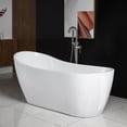 thumbnail image 4 of WOODBRIDGE 67" Freestanding Bathtub Contemporary Soaking Tub BTA1508-C, 4 of 8