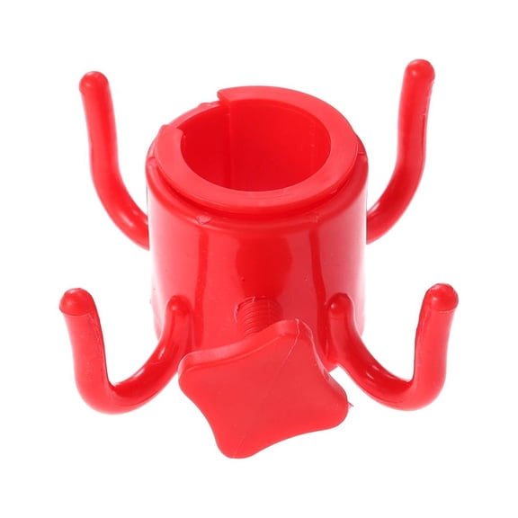 WRISTBIQUE Polypropylene Beach Umbrella Hook Red 1Pack 4.3x4.3x1.9in