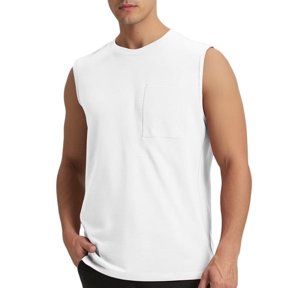 uikmnh Men Tank Tops Athletic Sleeveless Workout Tank Top Breathable Gym Running Shirt Comfortable Fitness Activewear Size:M