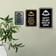 thumbnail image 4 of Signs ByLITA Portrait Round Safety helmet must be worn Sign (Red) - Medium, 4 of 5