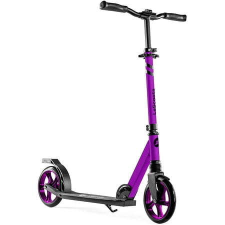 LaScoota Professional Foldable Kick Scooter for Teens & Adults Ages 6+ Purple