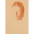 thumbnail image 2 of Alexander Robertson James 11x14 Gold Ornate Wood Frame and Double Matted Museum Art Print Titled - Portrait of a Young Girl (1915), 2 of 4