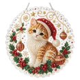thumbnail image 2 of Christmas Pearl Diamond Art Hanging Kit, Acrylic Suncatcher for Window Hanging Decor, DIY Gem Painting Pendant, Diamond Art Supplies, Christmas Pearl Art Ornament, Christmas Crafts for Adults, 2 of 5