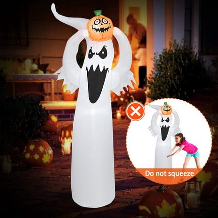 Halloween Inflatables, 6FT Inflatable Ghost and Pumpkin Blow Up ...