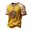 Yellow, variant on Mexico 2026 Soccer Cup Fan Jersey for Men, V-Neck Short Sleeve T-Shirt with Eagle & Vintage Totem Print, Breathable Casual Sports Tee Pullover Top, 1 PC Army Green L