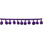 Wright S Purple Pom Pom Fringe