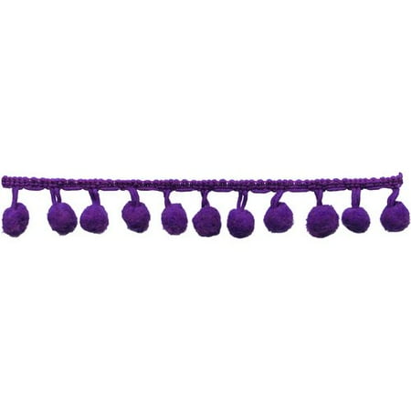 Wright S Purple Pom Pom Fringe