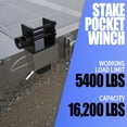 thumbnail image 7 of AOILE Trailer Stake Pocket Winch, 16,200 LBS Capacity Heavy-Duty Steel Winch with 4 Cotter Pin Holes, sui ts 5" Stake Pockets for Flatbed Truck Tie-Downs, 2–8 Pack, 7 of 7