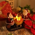 thumbnail image 4 of Ganfancp Navidad Led Luces Decorativas Adornos de Resina Pequeñas Luces de Noche Santa Claus Regalos de Navidad Luminoso Led Vela Luces Liquidación Ventas Hoy Ofertas Prime 1* Luz de Papá Noel, 4 of 7