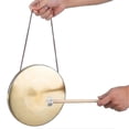 thumbnail image 3 of 30cm Hand Gong Cymbals Brass Copper Gong Chapel Opera Percussion Instrument With Round Play Hammer -gt, 3 of 5