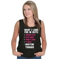 thumbnail image 3 of What Look In Guys Boston Terrier Dog Womens Plus Size Graphic Tank Top Brisco Brands 2X, 3 of 5