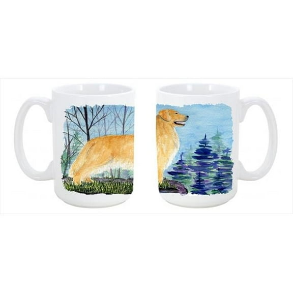 Golden Retriever Dishwasher Safe Microwavable Ceramic Coffee Mug 15 oz.