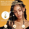 thumbnail image 3 of DESIGNICE Dreadlock Accessories Set,Metal Hair Jewelry for Braids,Seashells Turtles Starfish Hair Cuffs,Ocean-Style Dreadlocks Pendant,Long Hair Accessories,40Pcs, 3 of 7