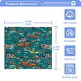 thumbnail image 5 of BZSMCE Towel Cotton Face Towel Soft Hand Towels Fashion Butterfly Garden Carnival Pattern, 5 of 9