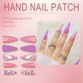 thumbnail image 5 of RAGUPEL 24Pcs Glue on Nails for Women,Hand-Drawn Lines Stiletto Press on Nails,Silver Glitter Press on Nails Long,Full Cover Nail Tips for Party,Daily Life,Taking Pictures,Dating,Style1, 5 of 7