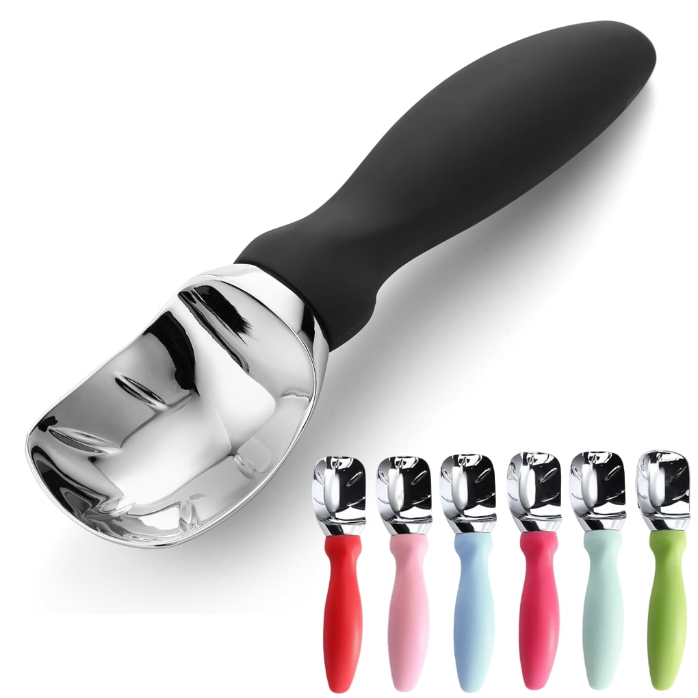 Heavy Duty Ice Cream Scoop with Comfortable Handle for Spooning Frozen Hard Gelato and Sorbet