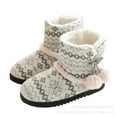 thumbnail image 5 of Women's Knit Slipper Boots - Plush Lining for Indoor/Outdoor Winter Comfort, 5 of 7